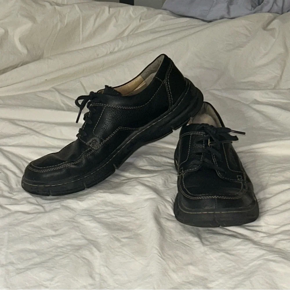 Clarks XTR Lite Black Oxfords Classic Dress Shoes Size 10M - Picture 4 of 8